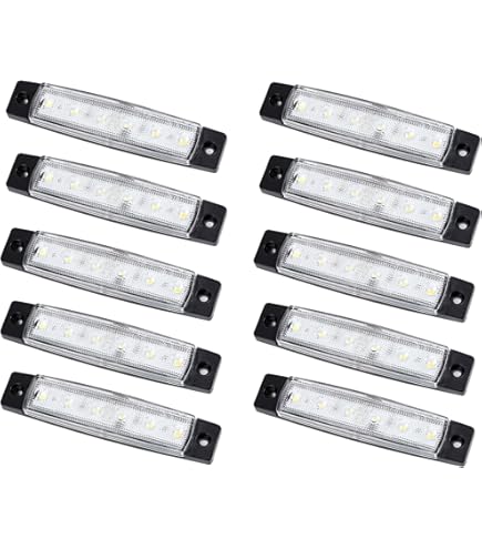 車高灯 マーカー　LED 青色　24V 新品未使用品　12個セット Amazon | X-STYLE サイドマーカー LED 6連 12V 24V 青 トラック